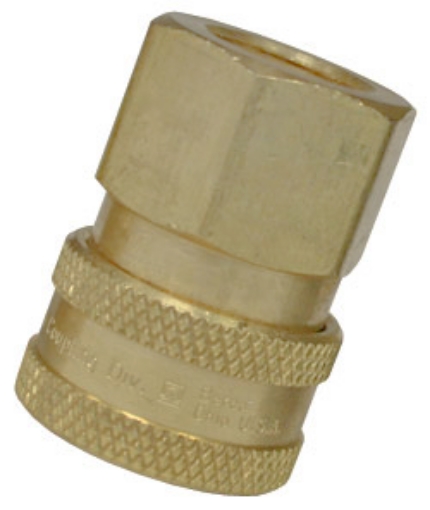 Picture of Quick Coupler, Brass: 1/2" FPT, 2200 Max PSI, 22 GPM