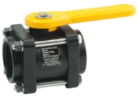 Picture of Full Flow Ball Valve, Polypropylene, 2" Port Size, 2" Opening Thru Ball