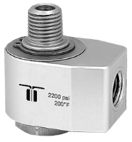 Picture of 90° Boom Swivel, 3/8" M Inlet, 3/8" F Outlet, 2200 PSI, Short Stem, 30 RPM