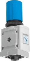 Picture of Air Line Regulator with Gauge, 3/8" FPT Ports, MS6 Series, Max. 141 SCFM, 7-235 PSI Regulating Pressure Range