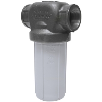 Picture of T-Style Inline Strainer, Cast Iron with Nylon Bowl, 30-Mesh Screen, 1-1/2" Ports