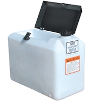 Picture of Potable Water Safety Tank, 9 Gallon with storage compartment. 10" W x 14" H x 20" L