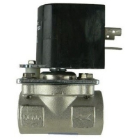 Picture of Solenoid Valve, Stainless, Normally Closed, 24 Volt, 3/8" FPT Ports, 15 GPM @ 60 PSI, 0-150 Pressure Differential PSI, DIN Coil Connection