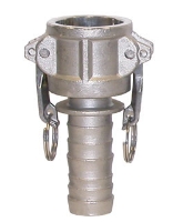 Picture of Camlock/Cam Lever Coupling, Hose Shank Adapter x Hose Barb, 304 Stainless, 3"