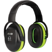 Picture of Ear Muffs, V1, Headband Style (Neon Green Border), Dielectric, Rated to 23 dB, One Pair
