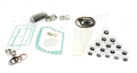 Picture of Overhaul Kit with Exhaust Filters, Fits Busch WV1000B, Kit Includes: Exhaust Filters, Gaskets, O-Rings, Shaft Seals, Vanes, Bearing Sleeves, Oil Filter & Strainer, Baffle, Oil Drain Plug Gasket, Repair Parts
