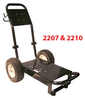 Picture of Baseplate,  Painted with Wheels, 14" W x 21" L (For Electric Motors up to 184T Frame or 12-20 HP Gas Engines)
