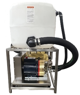 Picture of Hydra-Cell Diaphragm Pump / Motor Unit with *H35 Pump (36 GPM, 800 PSI, 20 HP), Tank & SS Stand