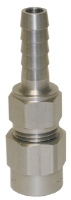 Picture of Check Valve, Stainless, 1/2" Hose Barb x 1/4" FPT