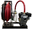 1 inch high-flow diesel fuel transfer unit with hose reel