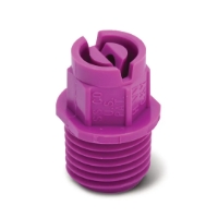 Show details for Kynar Flat Fan Spray Nozzle, Orifice  05, 65 Degree Spray Pattern, Purple Picture of Kynar Flat Fan Spray Nozzle, Orifice  05, 65 Degree Spray Pattern, Purple