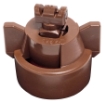 Picture of Turbo TwinJet Nozzle Assembly with Cap, Tip and EPDM Gasket, Twin Flat Spray Tip, Polymer, 110°, .05 Orifice, Brown
