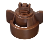Show details for Air Induction Turbo TwinJet Nozzle Assembly with Tip, Cap and EPDM Gasket, Polymer, 110°, .05 Orifice, Brown Picture of Air Induction Turbo TwinJet Nozzle Assembly with Tip, Cap and EPDM Gasket, Polymer, 110°, .05 Orifice, Brown