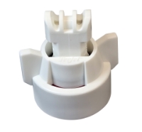 Show details for Air Induction Turbo TwinJet Nozzle Assembly with Tip, Cap and EPDM Gasket, Polymer, 110°, .08 Orifice, White Picture of Air Induction Turbo TwinJet Nozzle Assembly with Tip, Cap and EPDM Gasket, Polymer, 110°, .08 Orifice, White