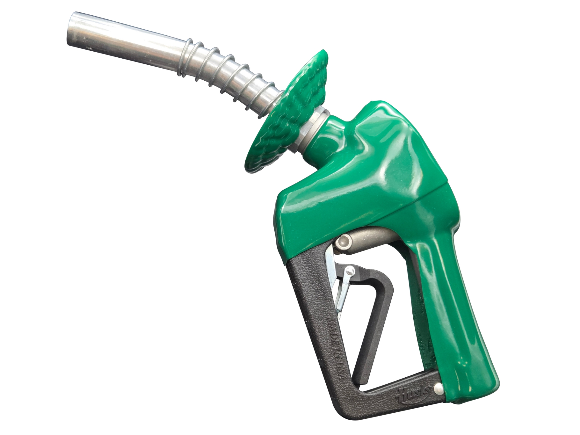 Picture of Fuel Nozzle For Diesel, 3/4" FPT Inlet, Automatic, Green, with Splash Guard, UL-Listed, Spout 15/16", Maximum 18 GPM
