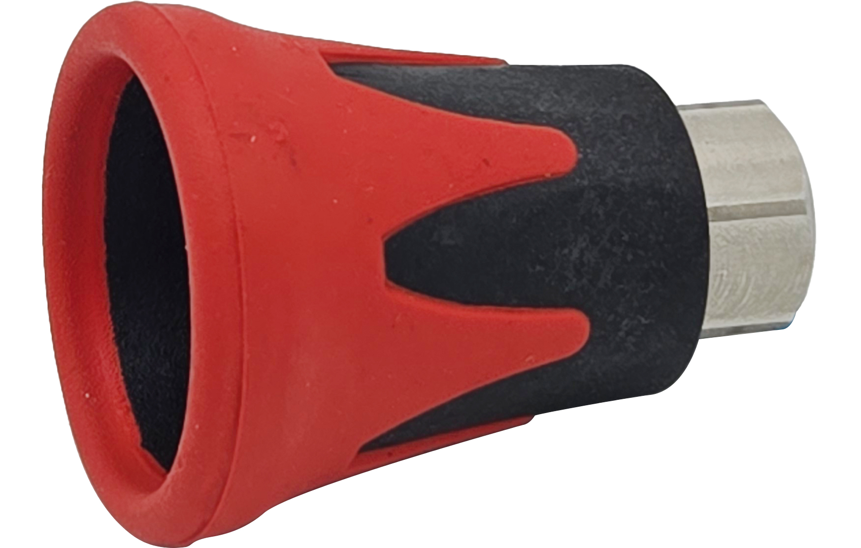 Picture of Nozzle Protector, 1/4" FPT Inlet, 1/4" Nozzle Type, Black/Red
