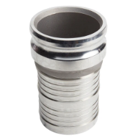 Show details for Camlock/Cam Lever Coupling, Hose Shank Adapter x Hose Barb, Aluminum, 4" Picture of Camlock/Cam Lever Coupling, Hose Shank Adapter x Hose Barb, Aluminum, 4"